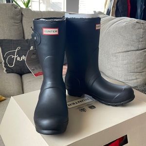 NWT NIB Womens Hunter original rain boots - short